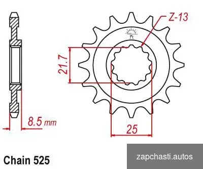 Купить Звезда ведущая JTF1537.15 kawasaki