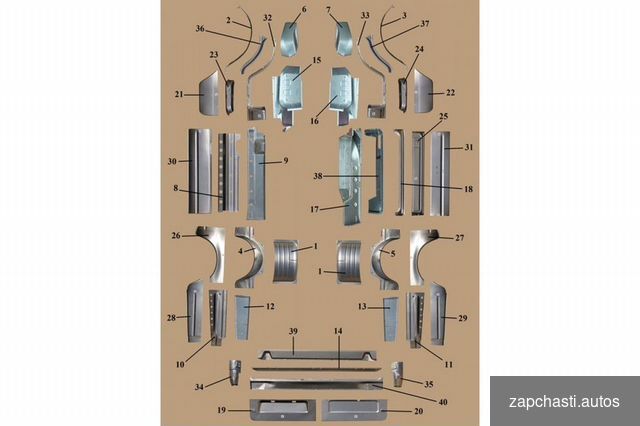 Купить Ремонтный комплект кузова на Газель 2705 (3221)