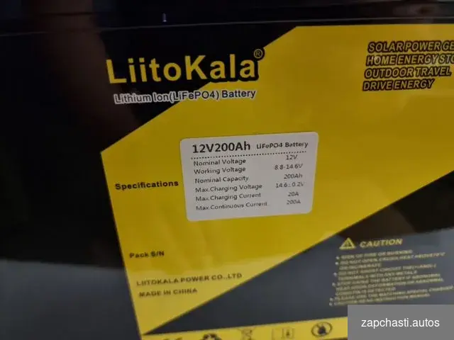 Купить Аккумулятор lifepo4 12v 200Ah liitokala тяговый