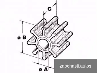 Купить Импеллер CEF 182 94.5x101.5 мм посадка шлицевая