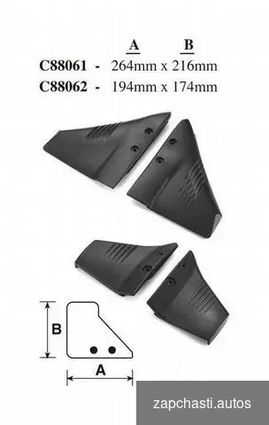 Купить Гидрокрыло 264х216 мм с крепежом, 8-100 л.с. C88061
