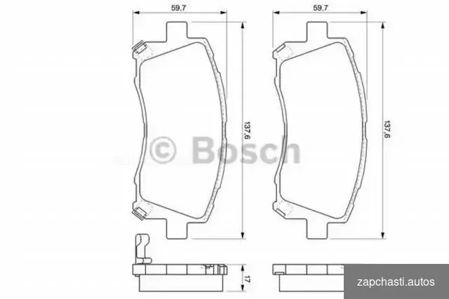 Купить Bosch 0 986 424 700 Колодки тормозные дисковые перед