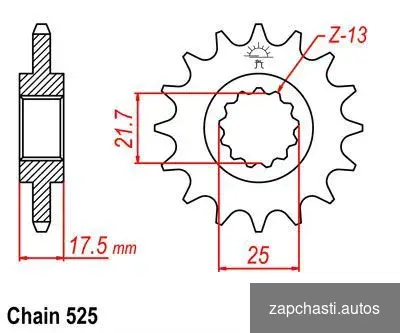 Купить JTF297.15 Звезда передняя 15 зубов