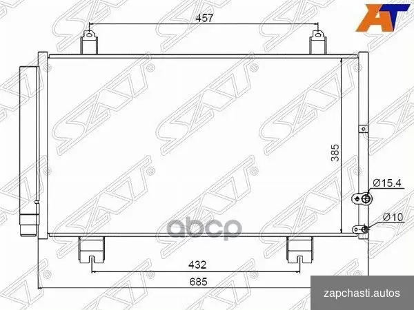 Купить Радиатор кондиционера Lexus GS 05-12 / Toyota M