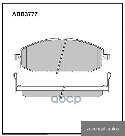 Купить Колодки тормозные дисковые перед ADB3777 AL