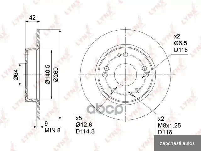 Бpeнд LYNХauto apтикул bn1029 Диск