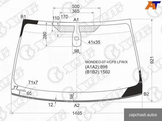 Лобовое стекло на Ford Mondeo 4 (MK5) 07-09г #2 купить