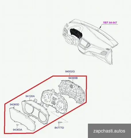 Купить Панель приборов Hyundai Solaris 2 1.6 G4FG 2018