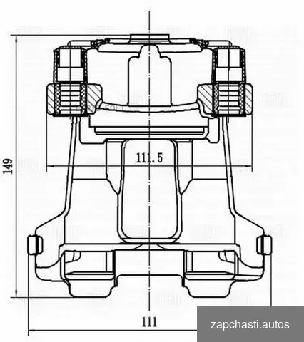 Купить Trialli CF084767 Суппорт торм. для а/м BMW 3 F30 (11) /4 F30 (13) /1 F20/F21 (11) зад. прав. d4