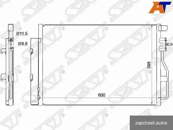 Купить Радиатор кондиционера chevrolet aveo