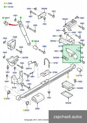 Купить Серьга рессоры задняя Ford Transit бортовой 2.2L