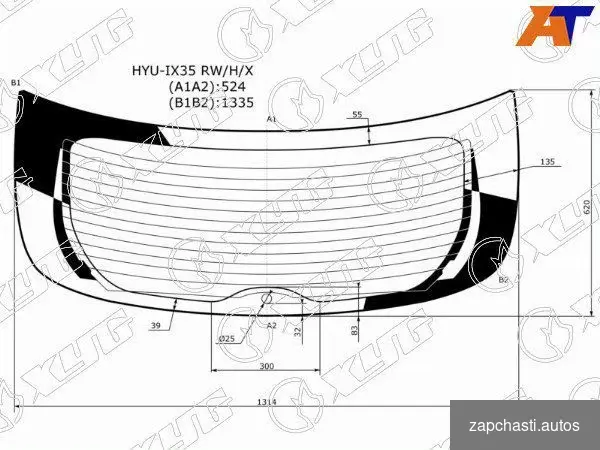 Купить Стекло заднее hyundai IX35