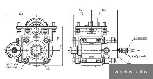 Купить Коробка отбора мощности для hyundai T060S5(HD78)