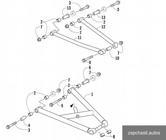 Купить Комплект передних рычагов Arctic Cat Z1\ 570хт