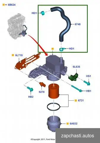 Купить Патрубок Ford Transit бортовой 2.2L duratorq-tdci