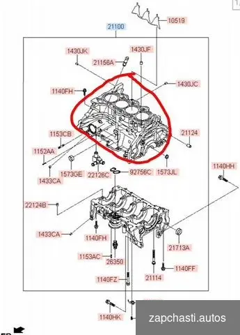 Купить Блок цилиндров (Блок Двигателя ) Hyundai Tucson