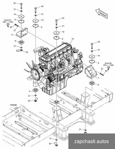 Купить K1008284 Двигатель в сборе DL08 DX300LL