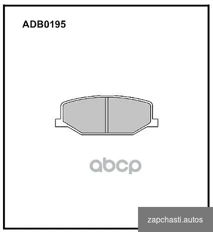 Купить Колодки тормозные дисковые перед ADB0195