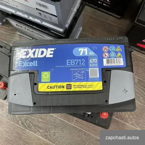 Купить Аккумулятор Exide 71Ah 670A eb712