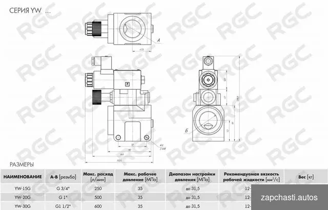 Купить Клапан предохранительный YW-20G-20B-1/B220Z5L