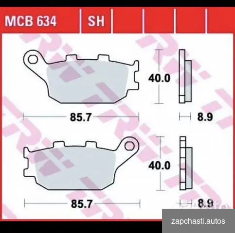 Купить Тормозные колодки для мото TRW MCB634SH задние