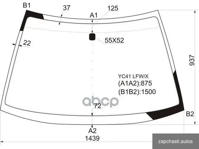 Купить Стекло лобовое Mitsubishi Galant 96-03 YC41 LFW