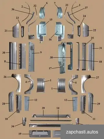 Купить Запчасти на газель кузовные