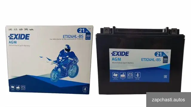 Купить Мото аккумулятор Exide ETX24HL-BS 21 Ач