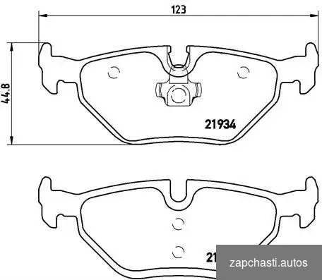 Купить Колодки тормозные задние Brembo, P06025