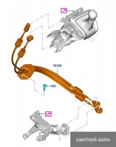 Купить Трос переключения МКПП Ford Transit MK8 125Л.С