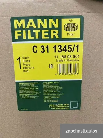 Купить Фильтр воздушный mann-filter C311345/1 для Вольво