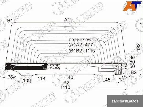 Купить Стекло заднее land rover freelander