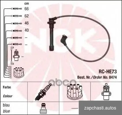 Провода высоковольтные 8474 NGK #0 купить