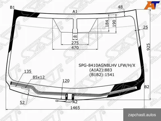 Купить Лобовое стекло на Toyota Rav 4 CA40 12-19г