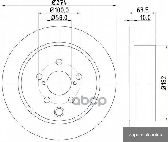 Купить Диск тормозной зад ND7009K nisshinbo