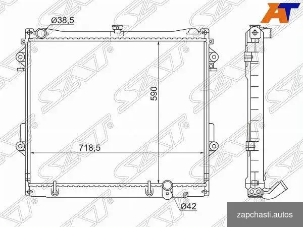 Купить Радиатор toyota land cruiser