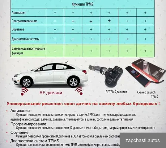 Купить Универсальные датчики давления шин tpms launch