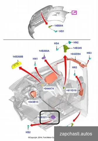 Купить Блок управления AirBag Ford Transit 8 MK8