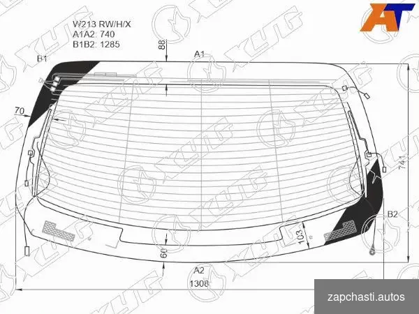 Купить Стекло заднее mercedes-benz E-class