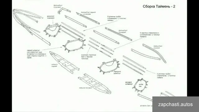 Купить Запчасти для байдарки Таймень