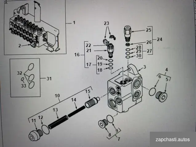 пуля заднего гидрораспределителя terex 820