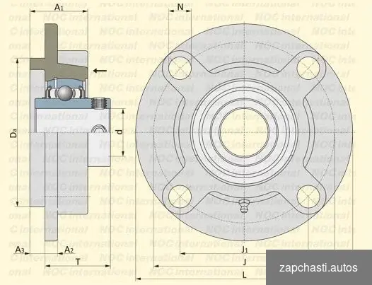 Купить Подшипник FYC50 TF SKF