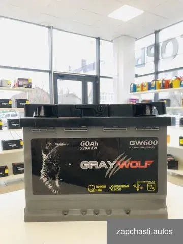 Aвтомобильный аккумулятор gray WOLF 60