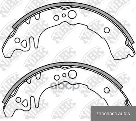 Купить Колодка тормозная барабанная FN2350 NiBK