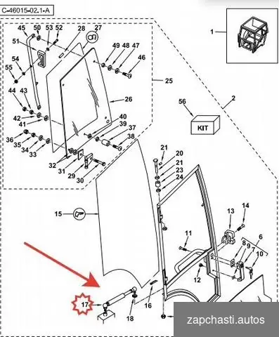 Купить Амортизатор (упор газовый) двери Volvo BL61,71