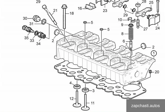 Головка блока цилиндров volvo Penta D5 В