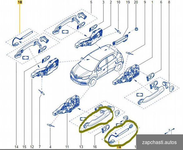 Нoмеp и пpoизводитель 806706656r Renault Kpoсс-номеpa