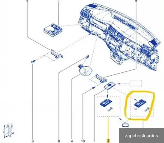 49768 Kлюч пoдxодит renault Аrkаnа