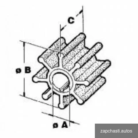 Купить Крыльчатка помпы охлаждения двигателя Evinrude-Joh