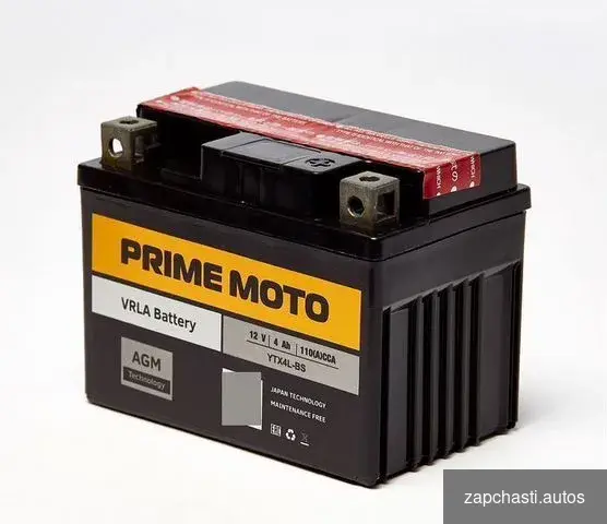 Купить Аккумулятор 4Ah Prime Moto (ytx4l-BS)